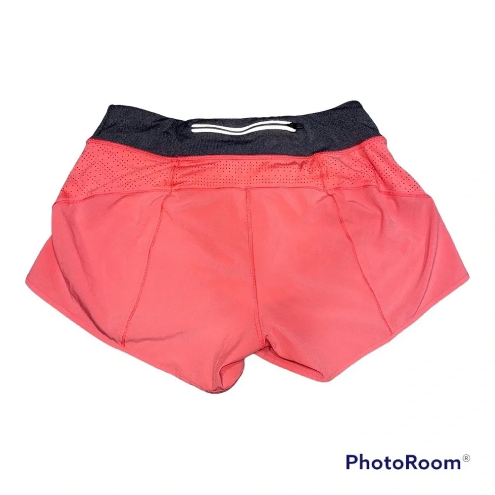 Athleta Coral Orange 3” Run With It Running Shorts size Small